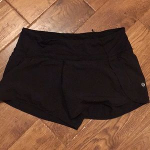 Black lululemon shorts